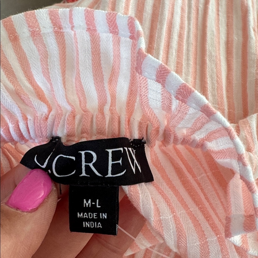NWT J Crew Ruffle beach dress Size M/L - Picture 12 of 14